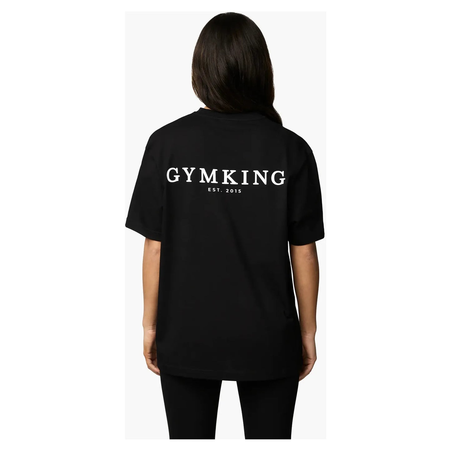 Gym King Established Boyfriend Tee - Black/White