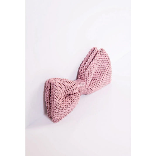 Marc Darcy Bow Tie - Knitted Pink