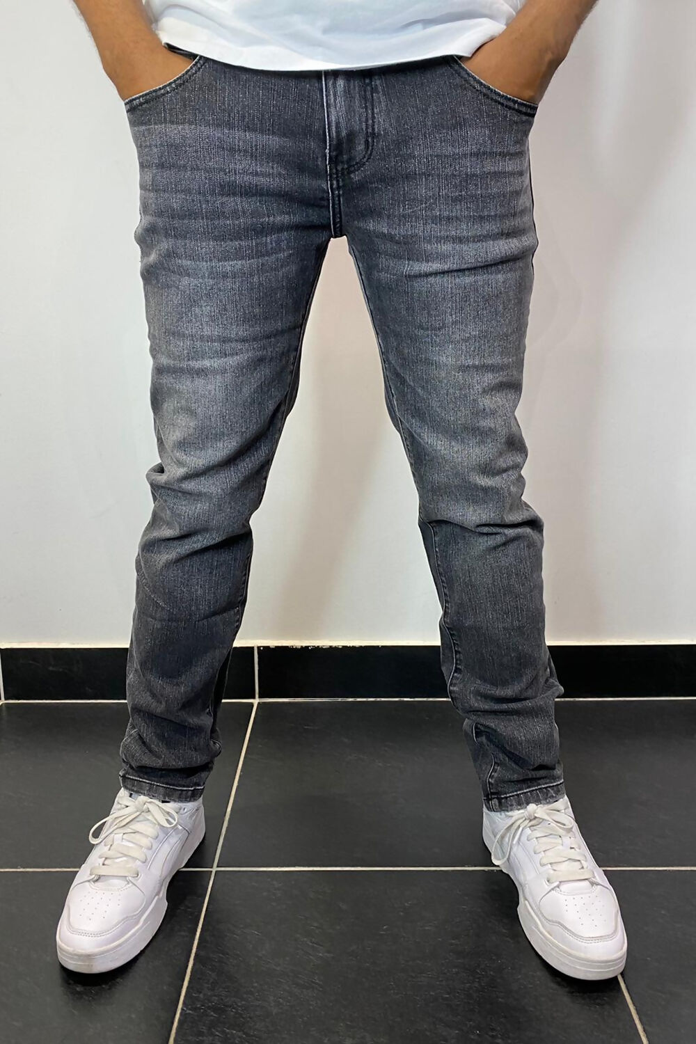 Charcoal Regular Fit Jeans