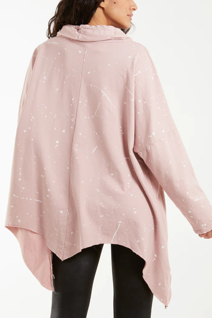 Paint Splatter sweater - Pink
