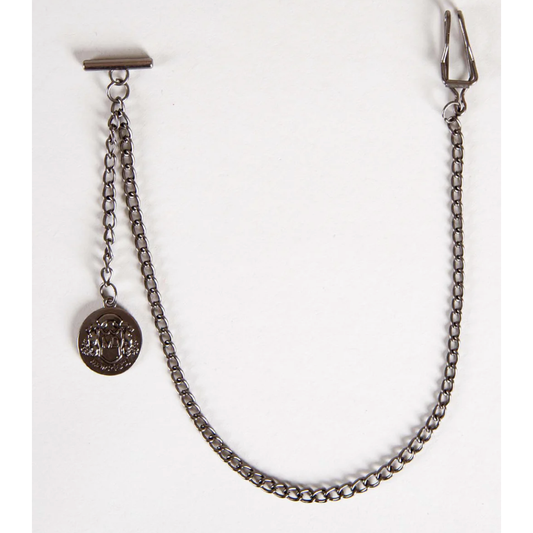 Marc Darcy Waistcoat Chain in Antique Silver