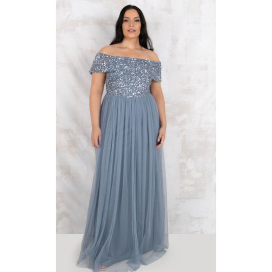 Gabriella Bridesmaid Dress - Dusty Blue