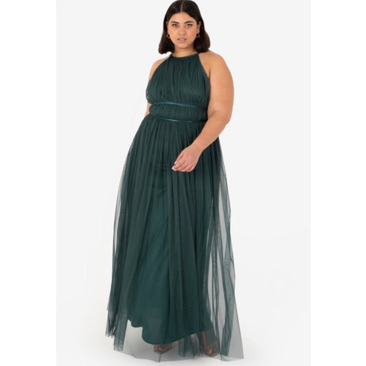 Maria Bridesmaid/Event Dress - Emerald Green