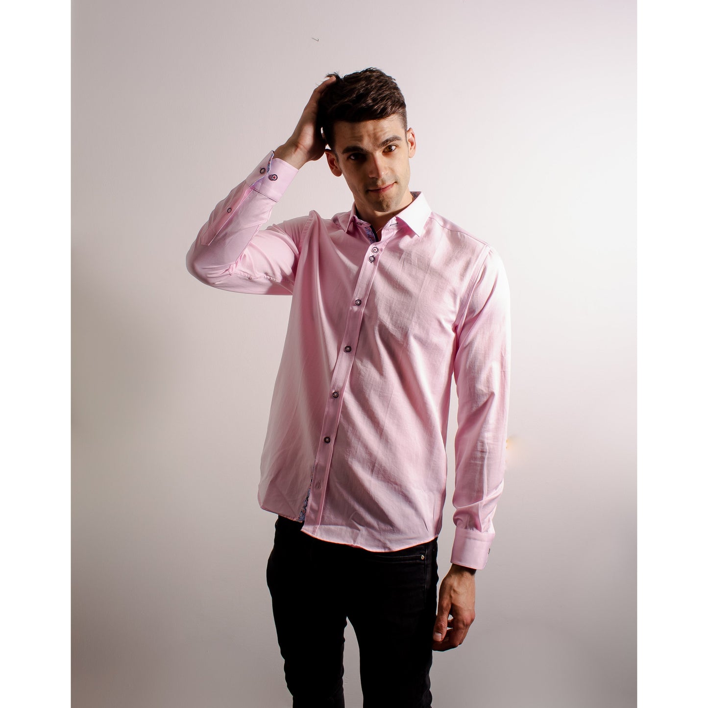 Marc Darcy Pink Long Sleeved Shirt - Alfie