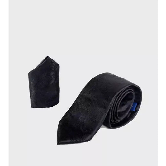 Marc Darcy Paisley 2piece Tie Set - Black