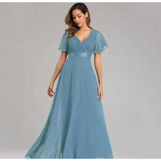 Ava Bridesmaid Dress - Baby Blue