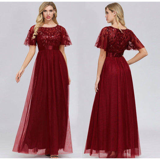 Sophia Bridemaid Dress - Burgundy