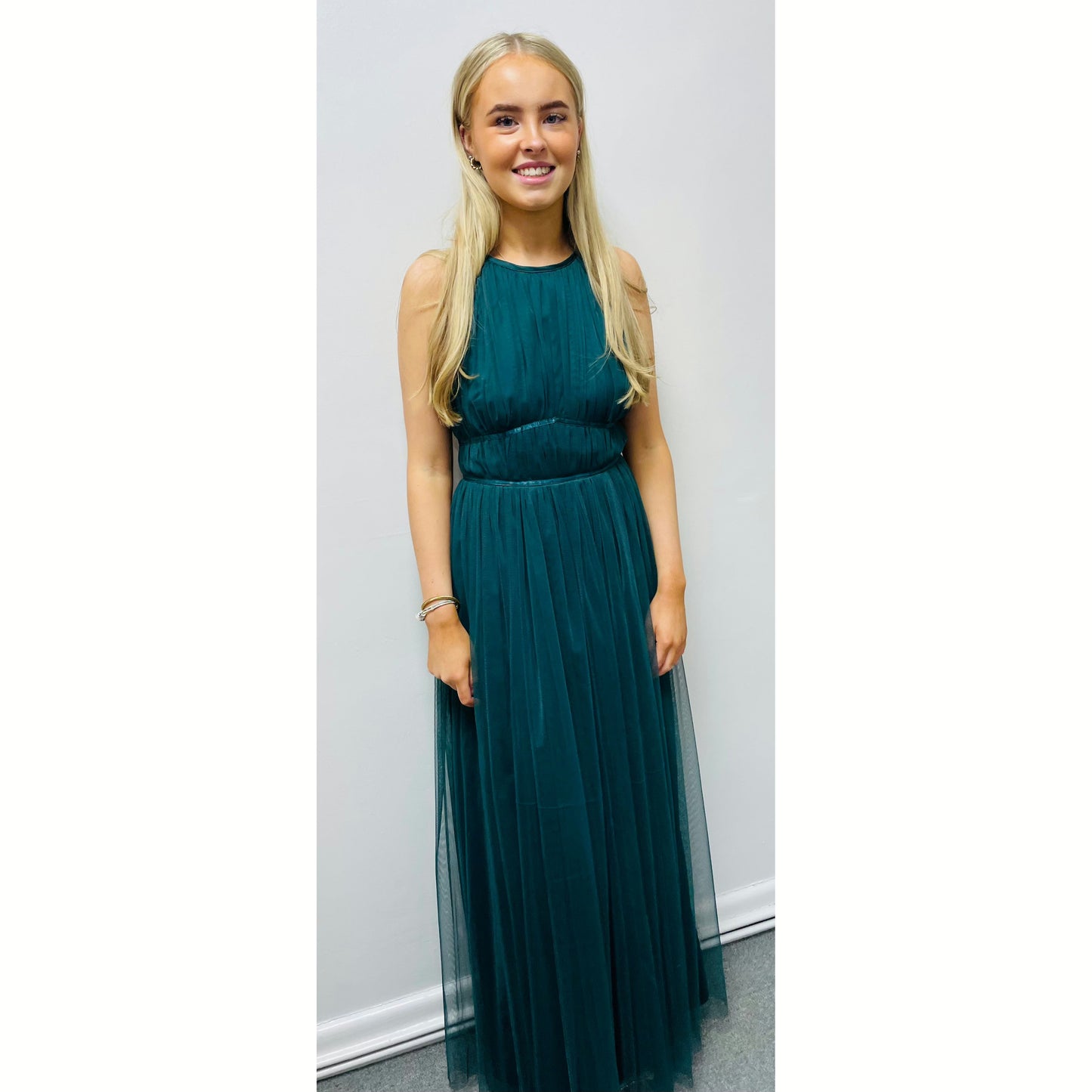Maria Bridesmaid/Event Dress - Emerald Green