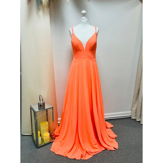 Orange Princess Prom Dress