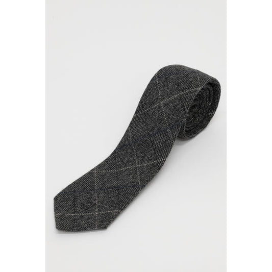 Marc Darcy Scott Grey Tweed Tie