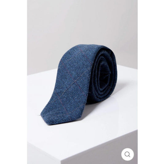Marc Darcy Dion Blue Tweed Tie
